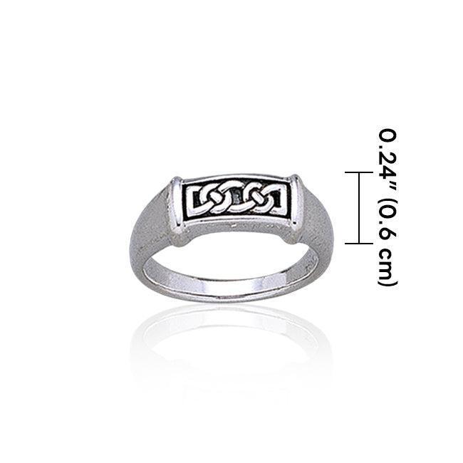 Celtic Knotwork Sterling Silver Ring TR1890