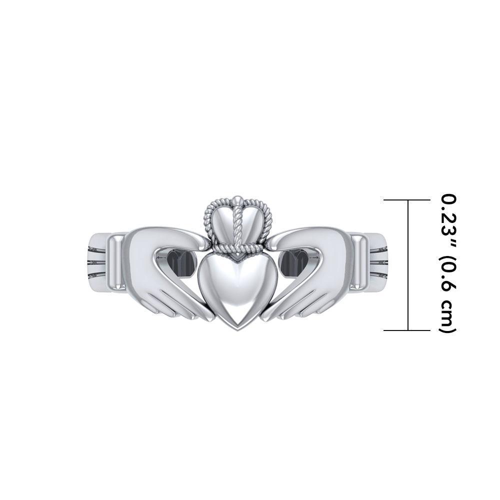 Irish Claddagh Silver Toe Ring TR226
