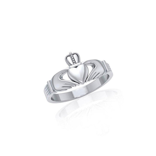 Irish Claddagh Silver Ring TR240