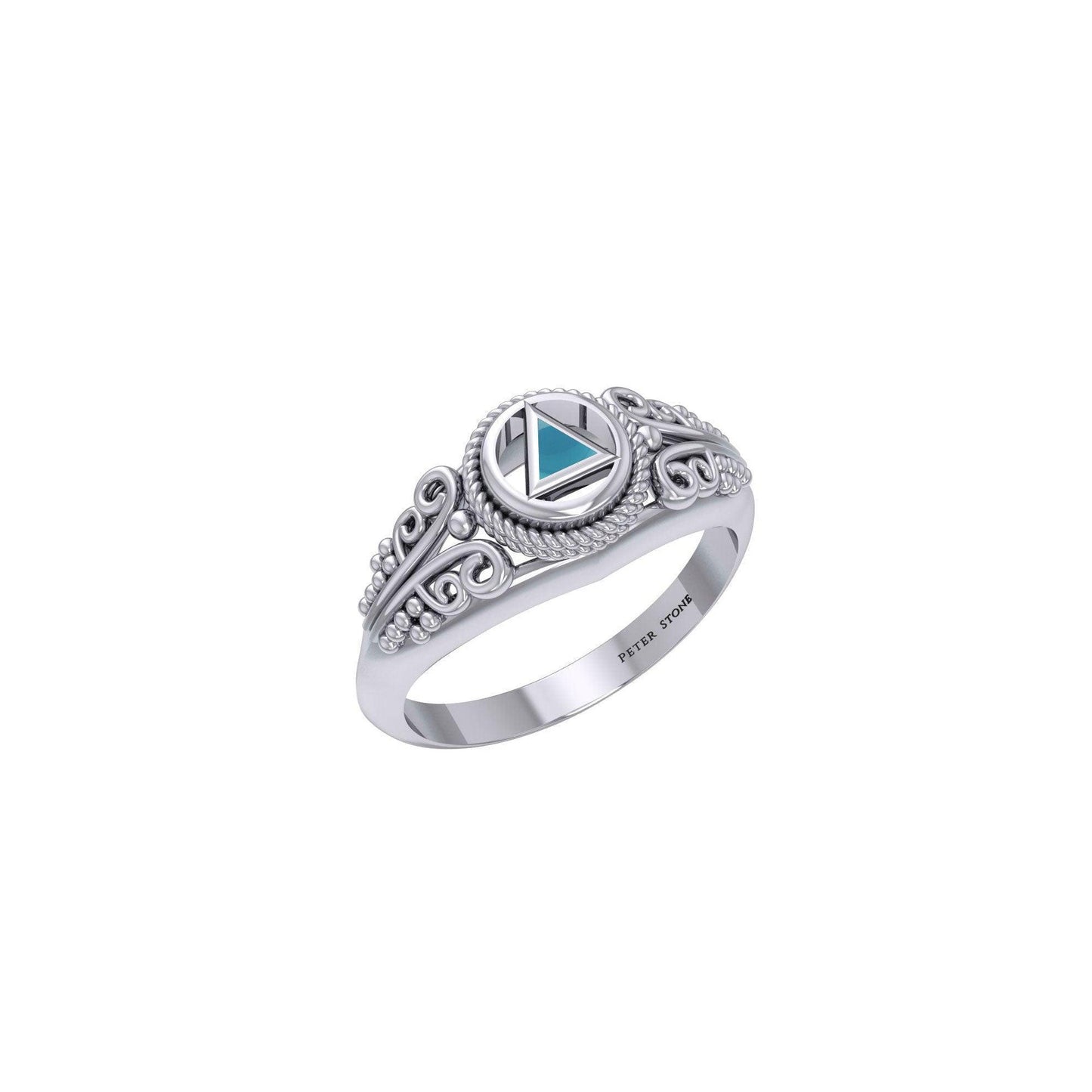 A progressive faith ~ Power Celtic Triangle Symbol Sterling Silver Ring TR288