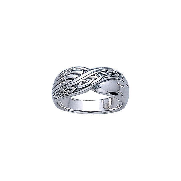 Beautiful and eternal ~ Celtic Knotwork Sterling Silver Ring TR3338