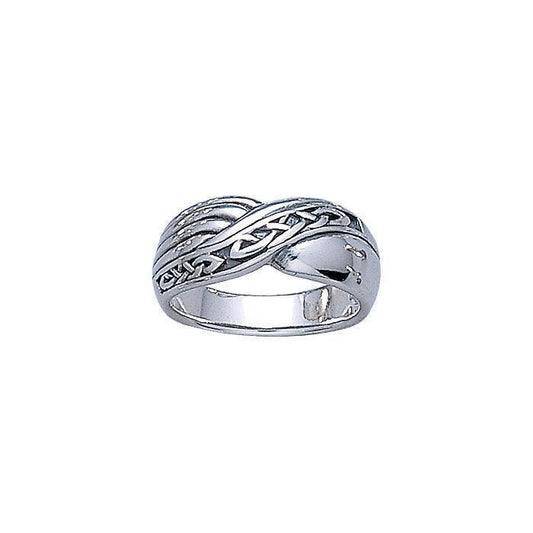 Beautiful and eternal ~ Celtic Knotwork Sterling Silver Ring TR3338