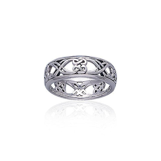 Celtic Knotwork Sterling Silver Ring TR3454