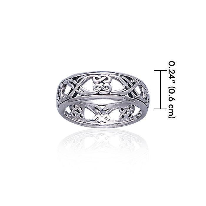 Celtic Knotwork Sterling Silver Ring TR3454