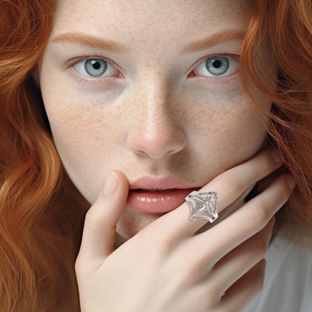 Goddess of Sexual Power Silver Ring TR3683