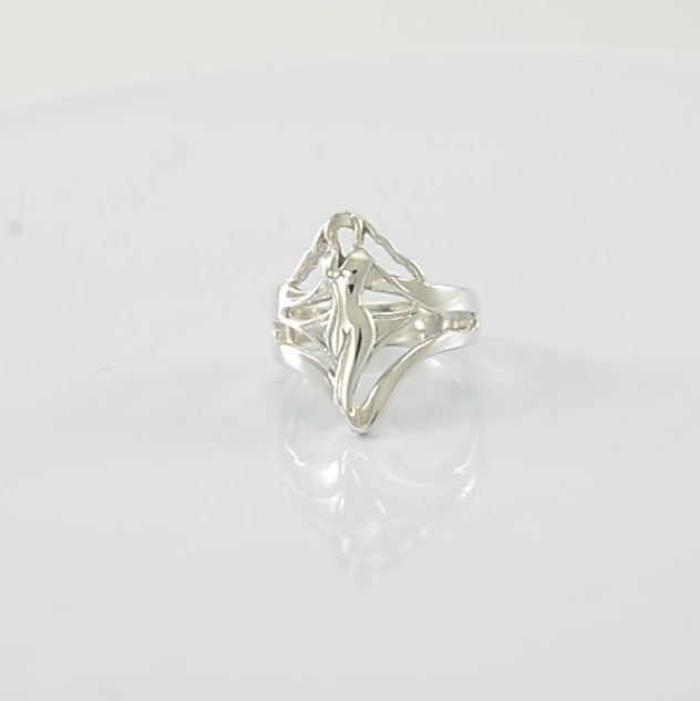 Goddess of Sexual Power Sterling Silver Ring TR3683