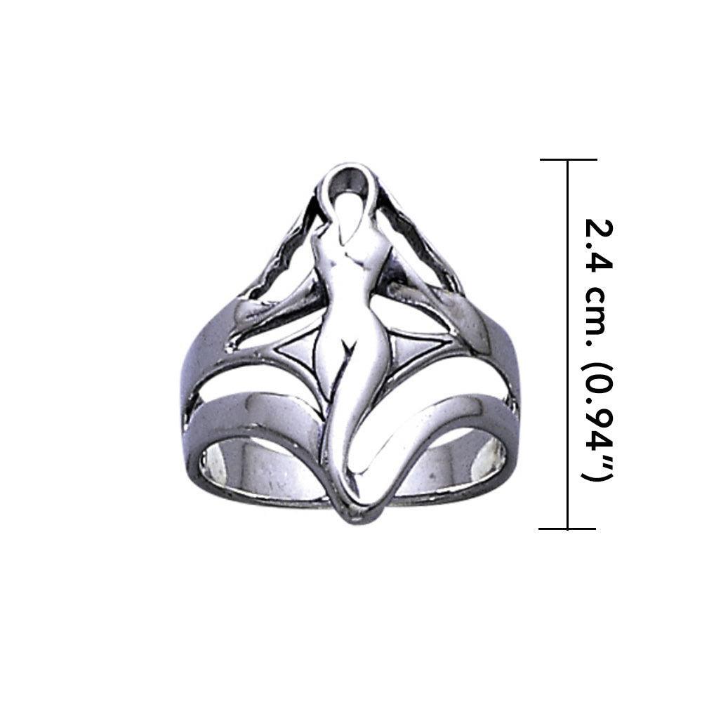 Goddess of Sexual Power Silver Ring TR3683