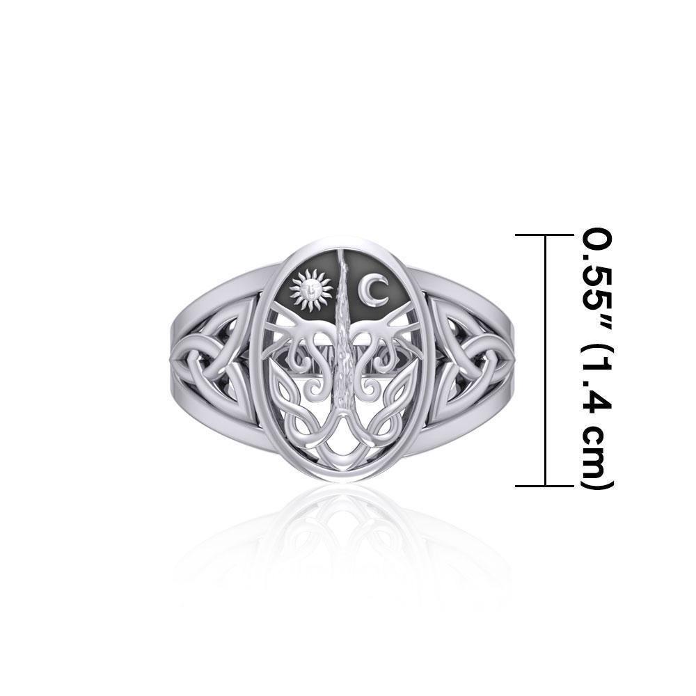 Celebrate Life with the Tree of Life Sterling Silver Ring TR3688