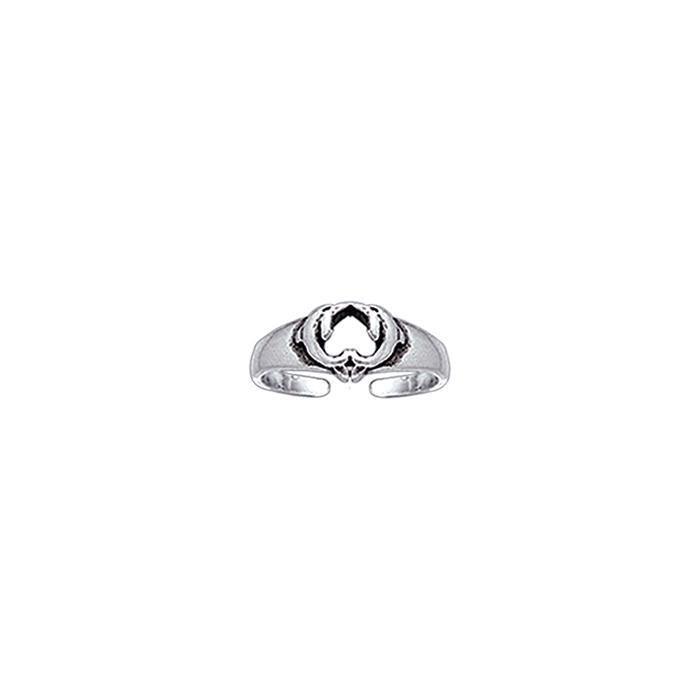 Kissing Dolphins Silver Toe Ring TR3717