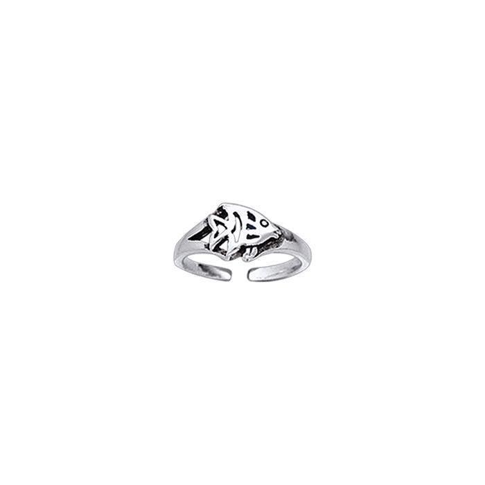 A simple pleasure on the warm waters ~ Sterling Silver Jewelry Toe Ring TR3718