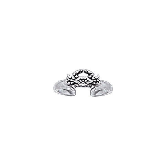 Silver Crab Toe Ring TR3722