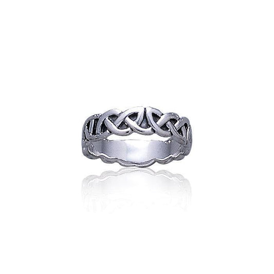 Celtic Knotwork Silver Ring TR375