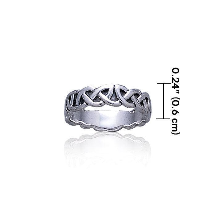 Celtic Knotwork Silver Ring TR375
