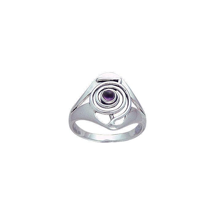 Choku Rei Reiki ~ Sterling Silver Ring with Gemstone TR3794