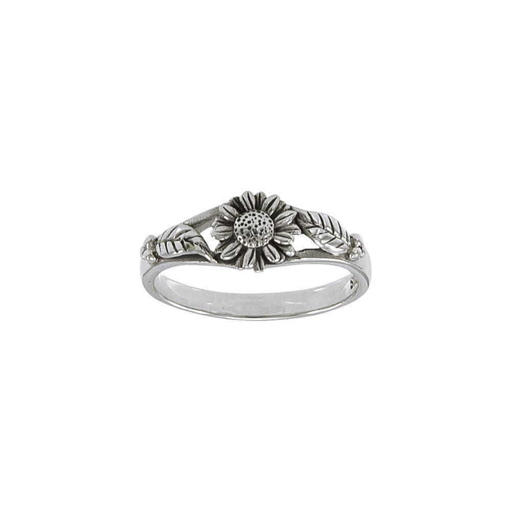 Flower Sterling Silver Ring TR476