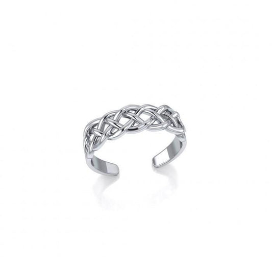 In a timeless moment ~ Celtic Knotwork Sterling Silver Toe Ring TR605