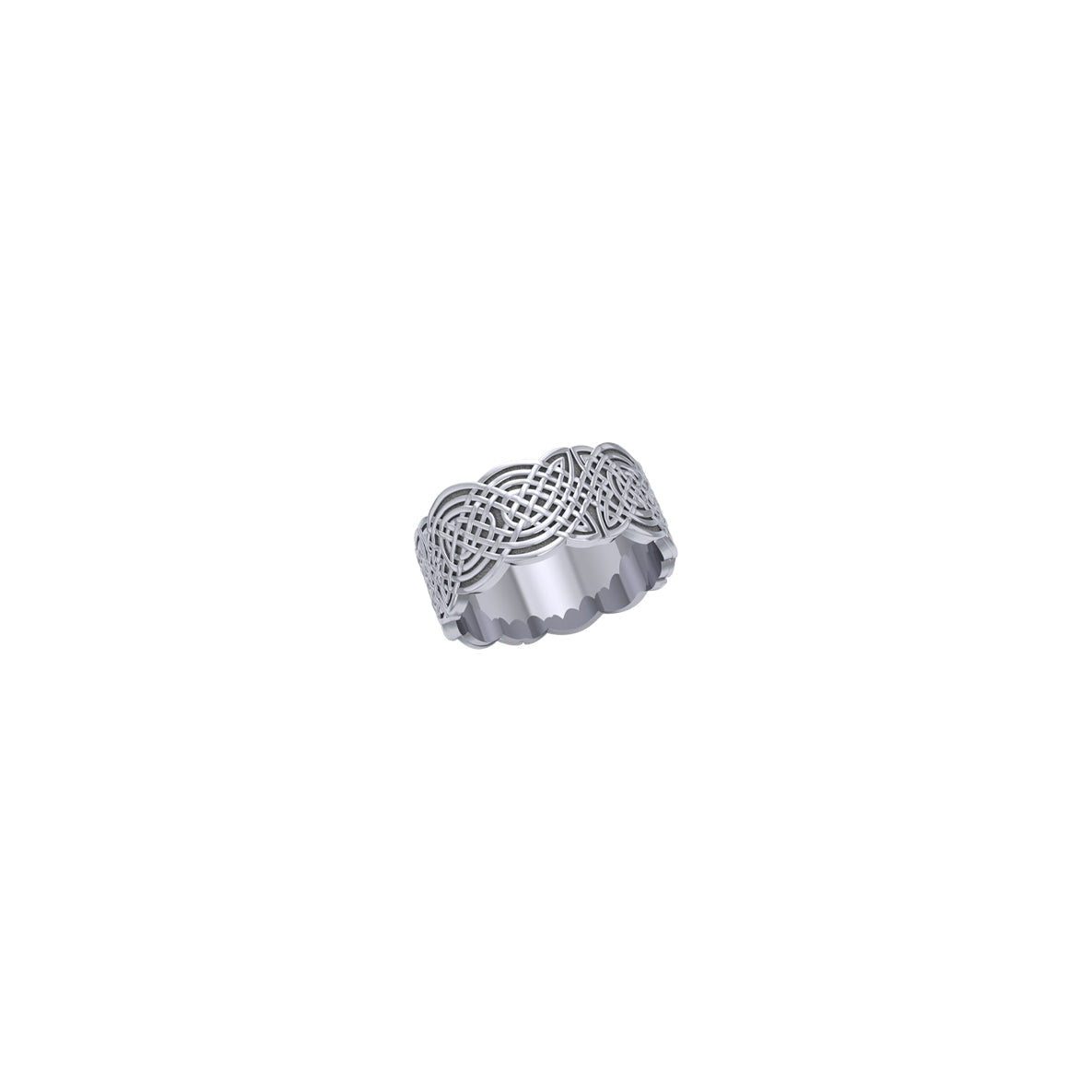 In the verge of an amazing story ~ Celtic Knotwork Sterling Silver Ring TR671