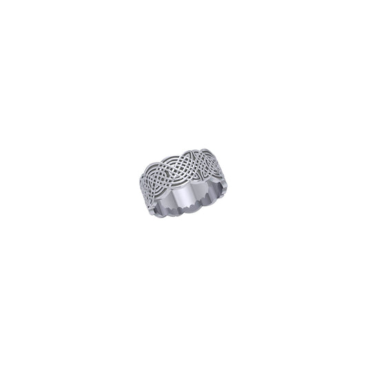 In the verge of an amazing story ~ Celtic Knotwork Sterling Silver Ring TR671