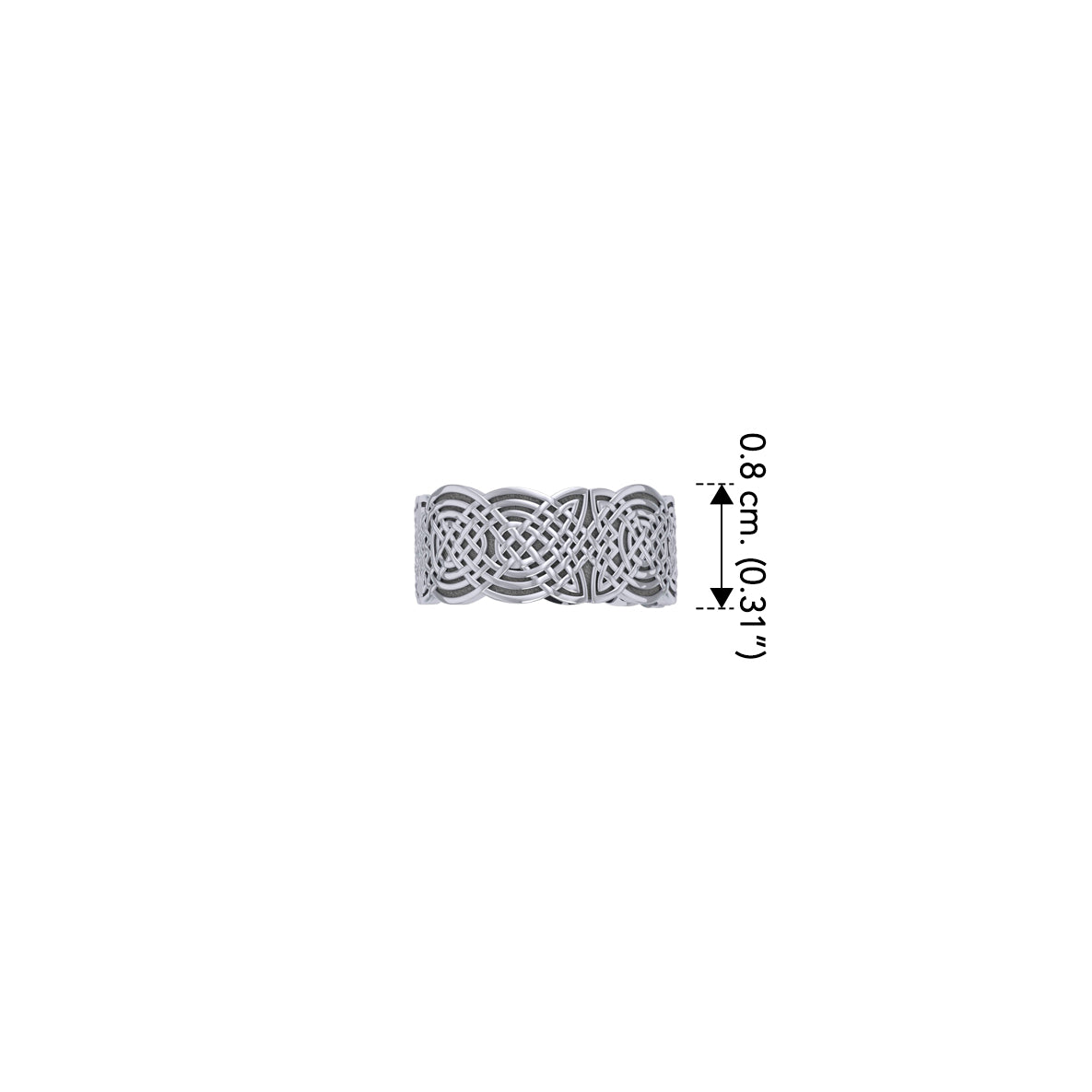 In the verge of an amazing story ~ Celtic Knotwork Sterling Silver Ring TR671