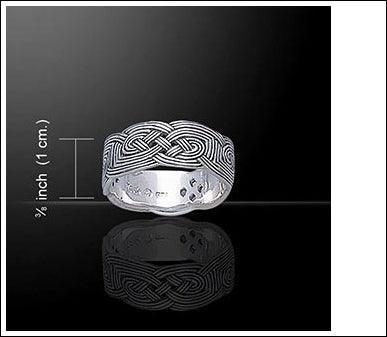 The road to miles high ~ Celtic Knotwork Sterling Silver Ring TR733