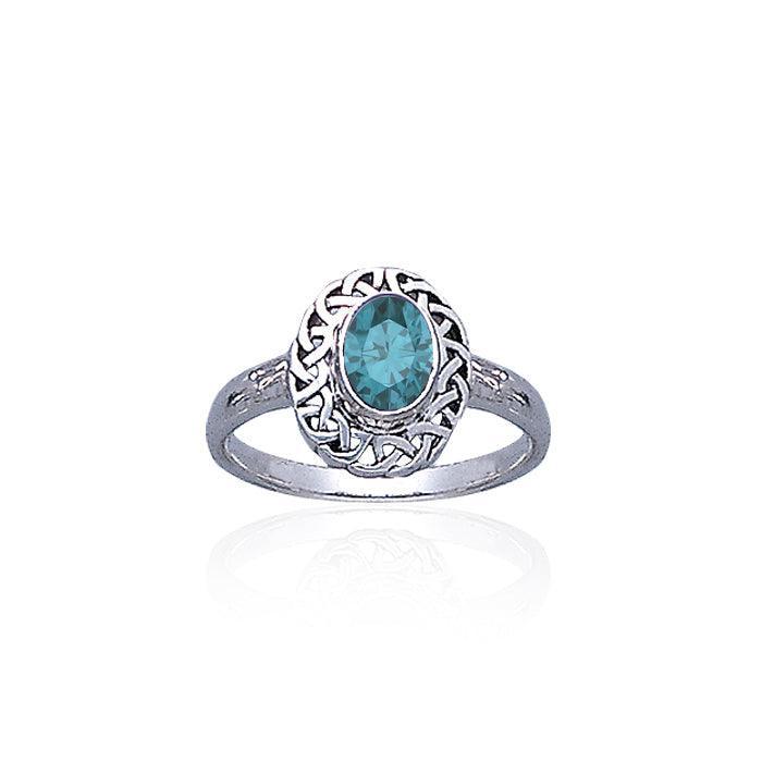 Celtic Knotwork Sterling Silver Ring TR752
