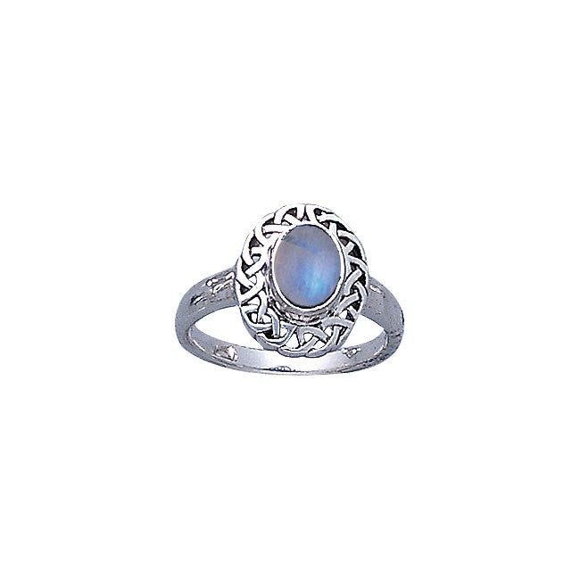 Celtic Knotwork Sterling Silver Ring TR752