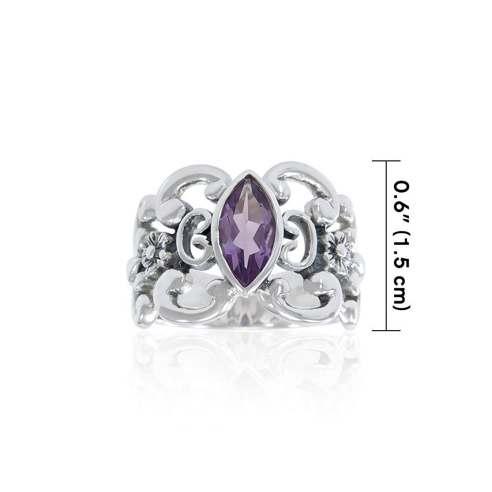 Flower Gemstone Ring TR754