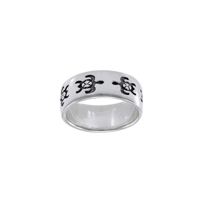 Sea Turtle Sterling Silver Ring TR906