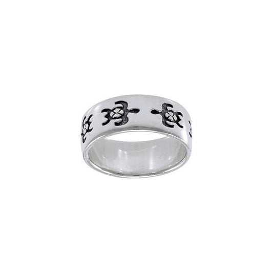 Sea Turtle Sterling Silver Ring TR906