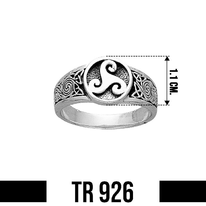 Triskele Sterling Silver Ring TR926