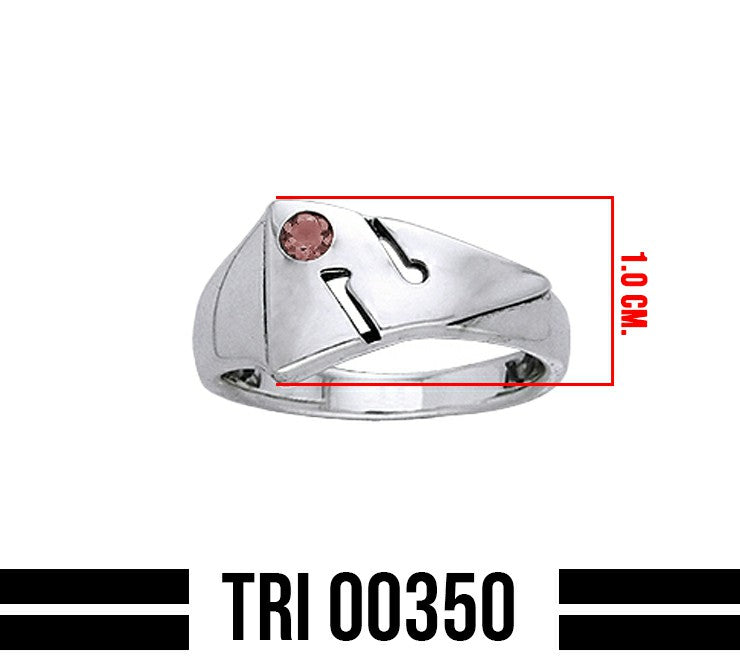 Cave Diving Directional Markers Sterling Silver Ring TRI350