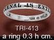 Internal is External Silver Ring TRI413