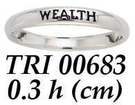 WEALTH Sterling Silver Ring TRI683