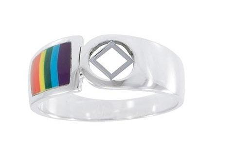 Sterling Silver Ring & Rainbow TRI1665