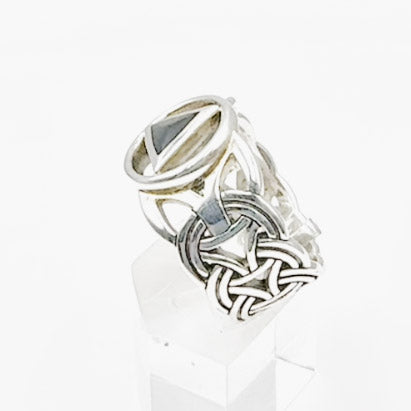 Recovery Viking Sterling Silver Ring with Gemstone TRI2275