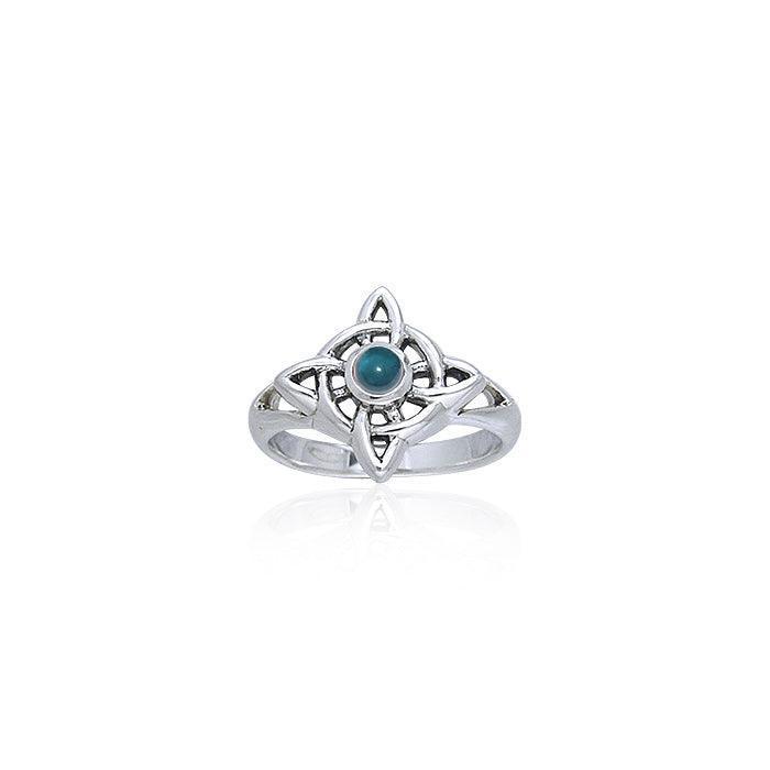 Wheel Of Being Silver Ring TRI059