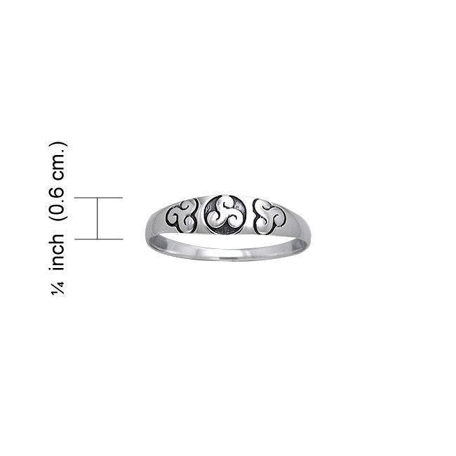 Triple Triskele Silver Ring TRI062