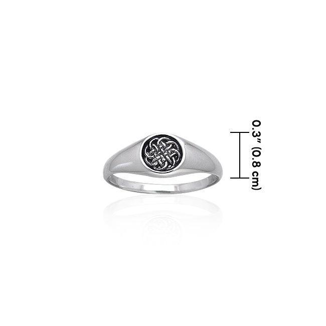 Celtic Knotwork Sterling Silver Ring TRI066