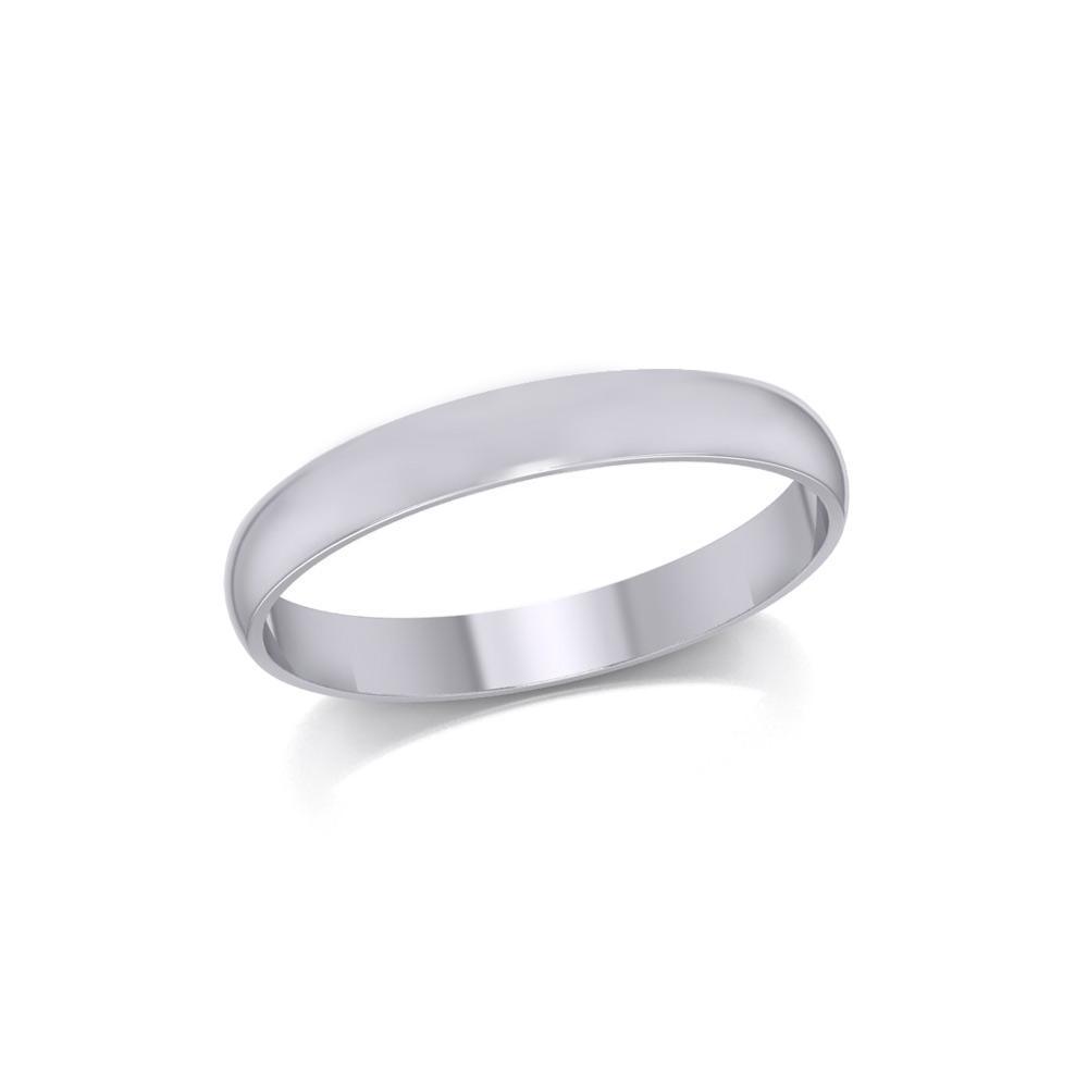 Silver Medium Size Band Ring TRI1163