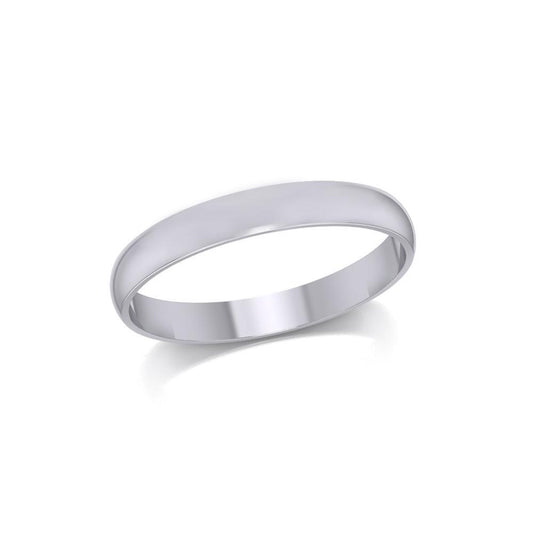 Silver Medium Size Band Ring TRI1163