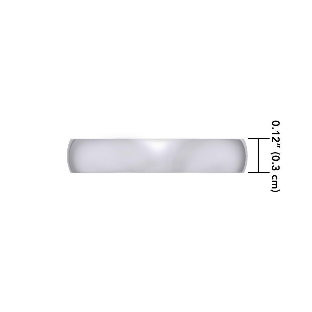 Silver Medium Size Band Ring TRI1163