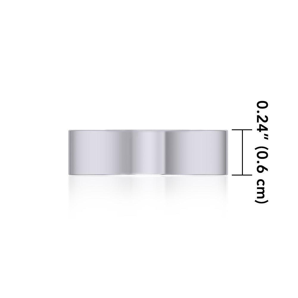 Elegance Silver Band Ring TRI1169