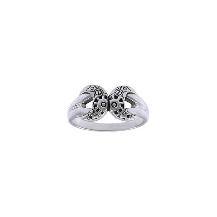 Steampunk Sterling Silver Ring TRI1263
