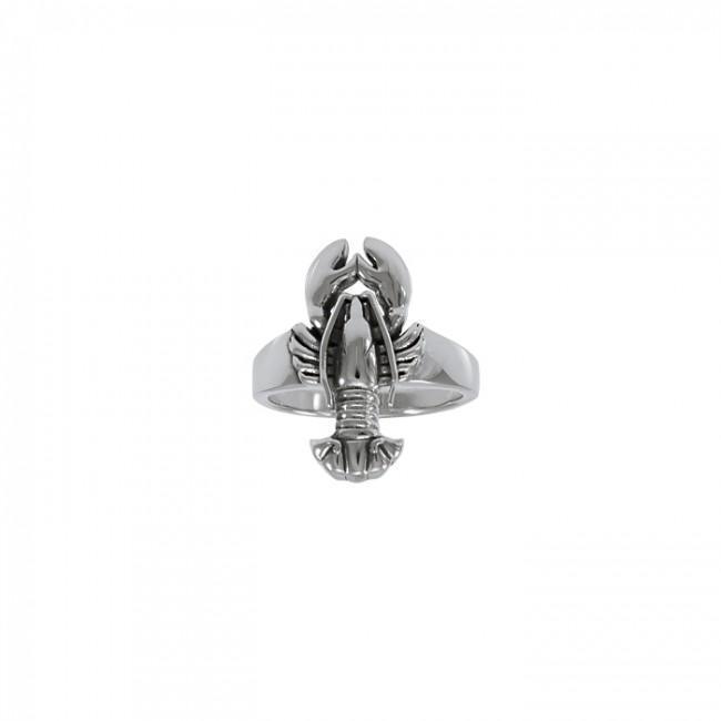Lobster Sterling Silver Ring TRI1400