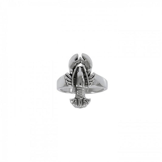 Lobster Sterling Silver Ring TRI1400