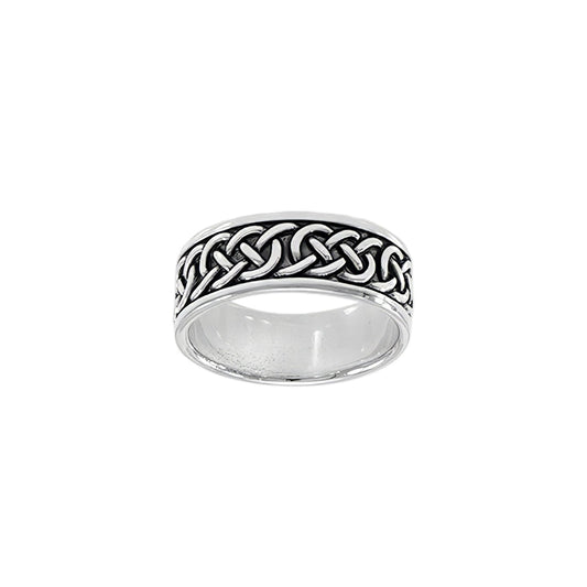 Celtic Knotwork Sterling Silver Ring TRI1406*