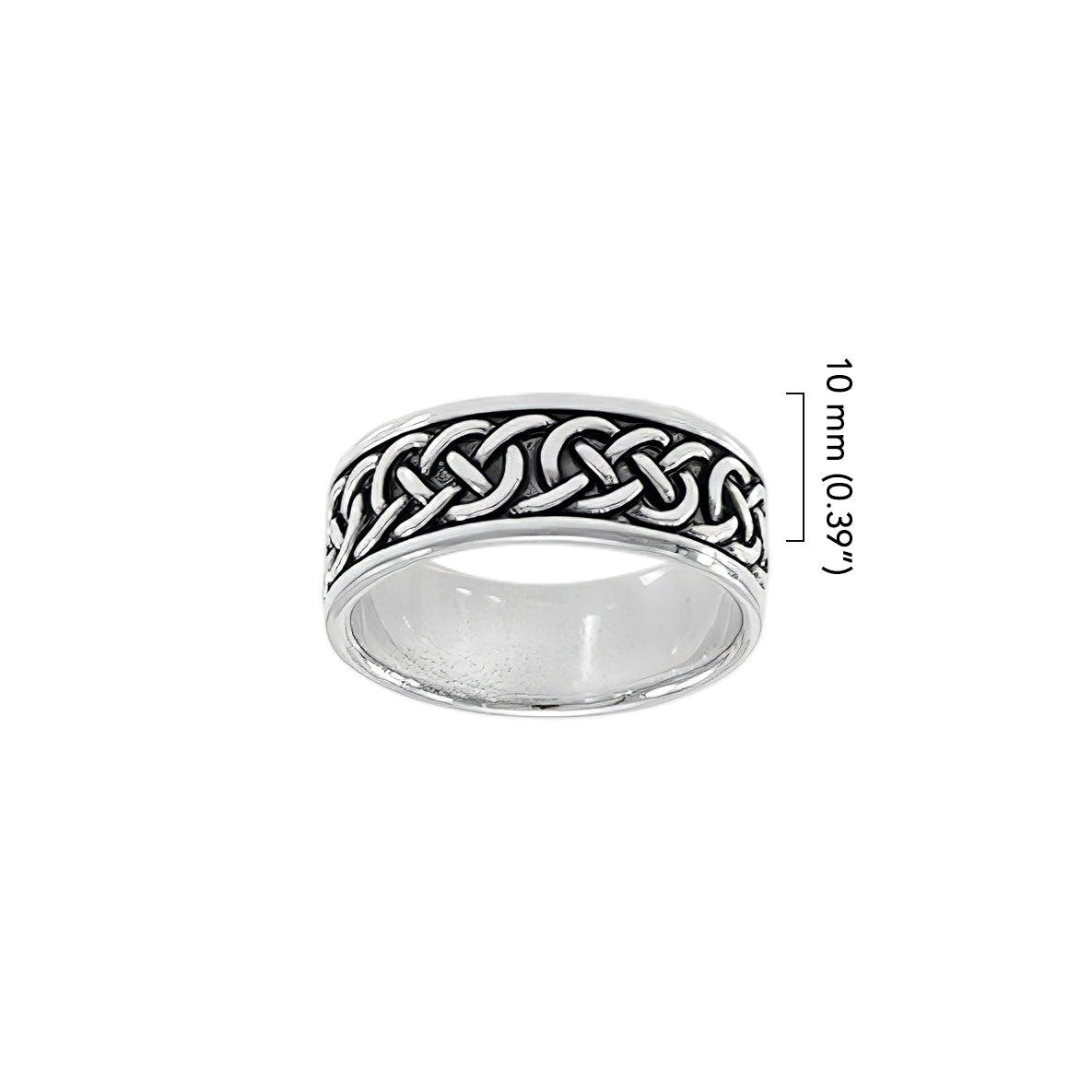 Celtic Knotwork Sterling Silver Ring TRI1406*