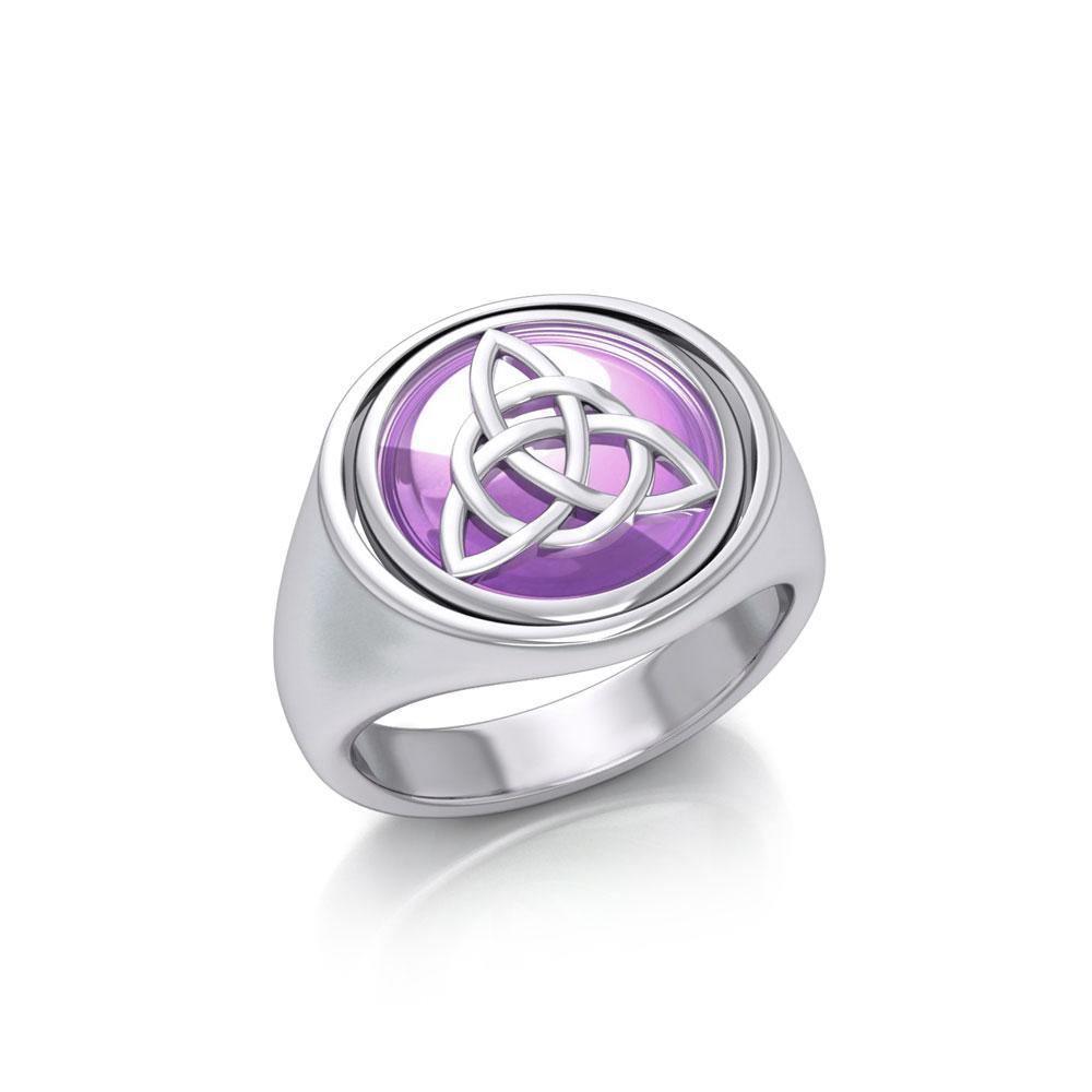 Celtic Triquetra Flip Ring TRI151