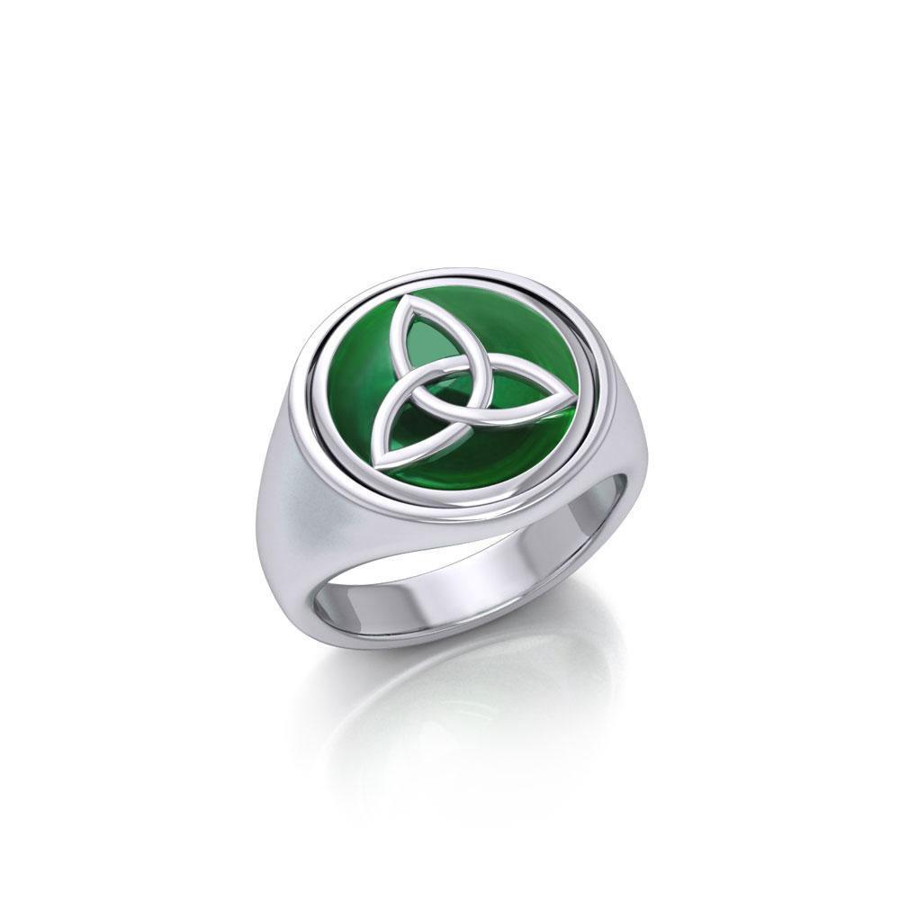 Trinity Knot Silver Flip Ring TRI152