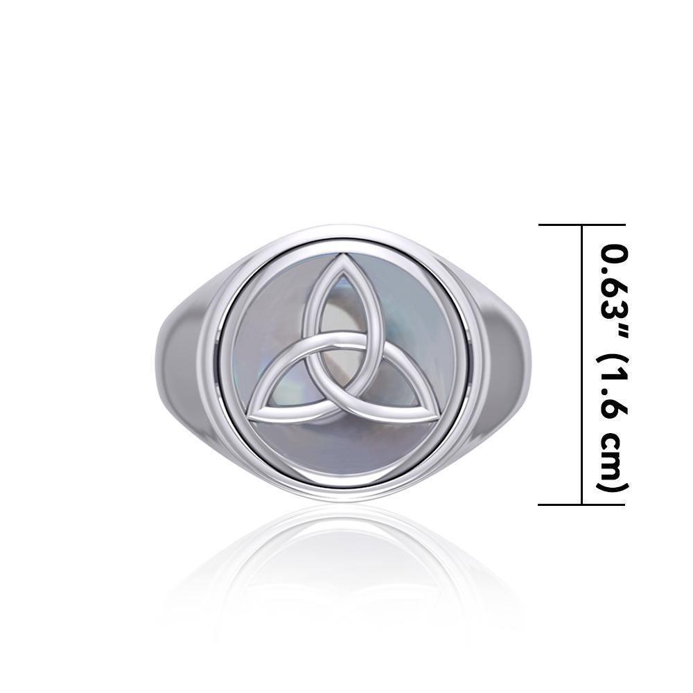 Trinity Knot Silver Flip Ring TRI152